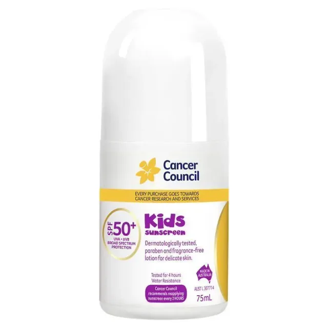 Cancer Council SPF 50+ Kids 75ml Roll On
