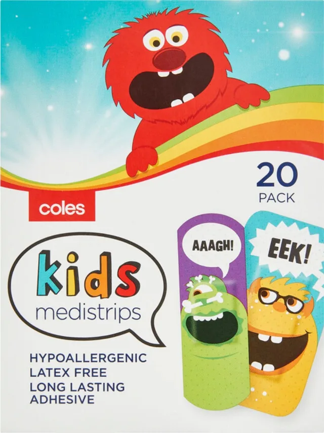 Coles Medistrips Kids 20 Pack